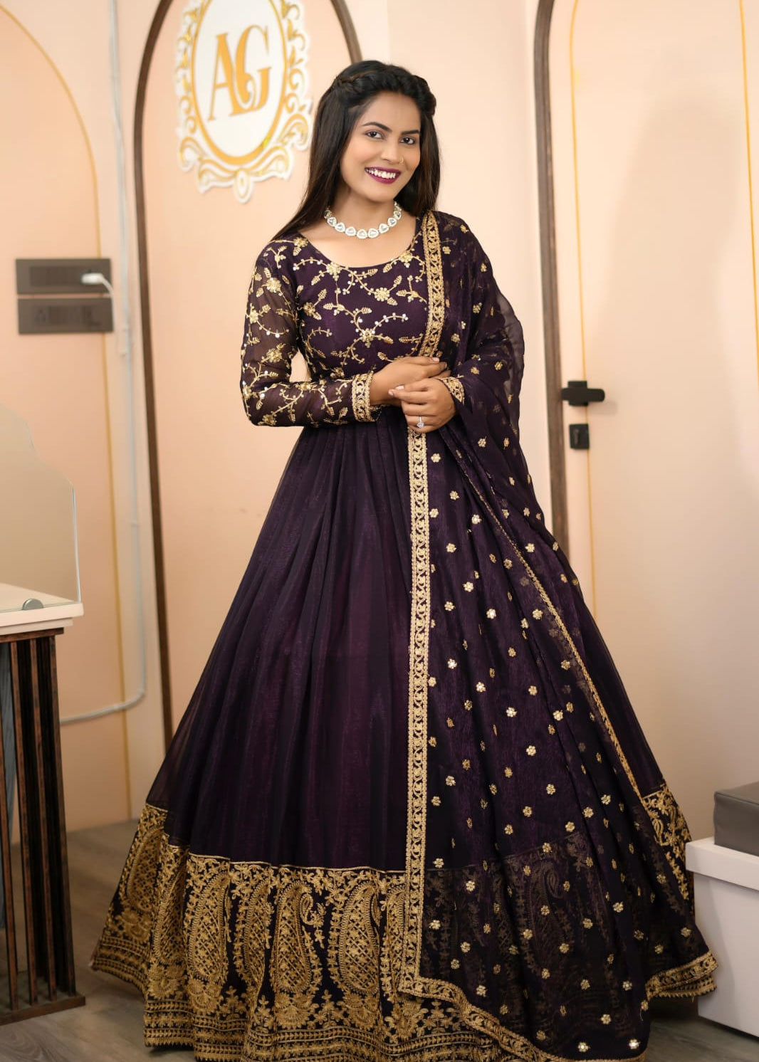 Designer Partywear Anarkali Gown