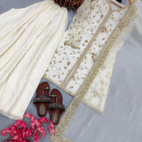 Premium Embroidered Top Plazzo