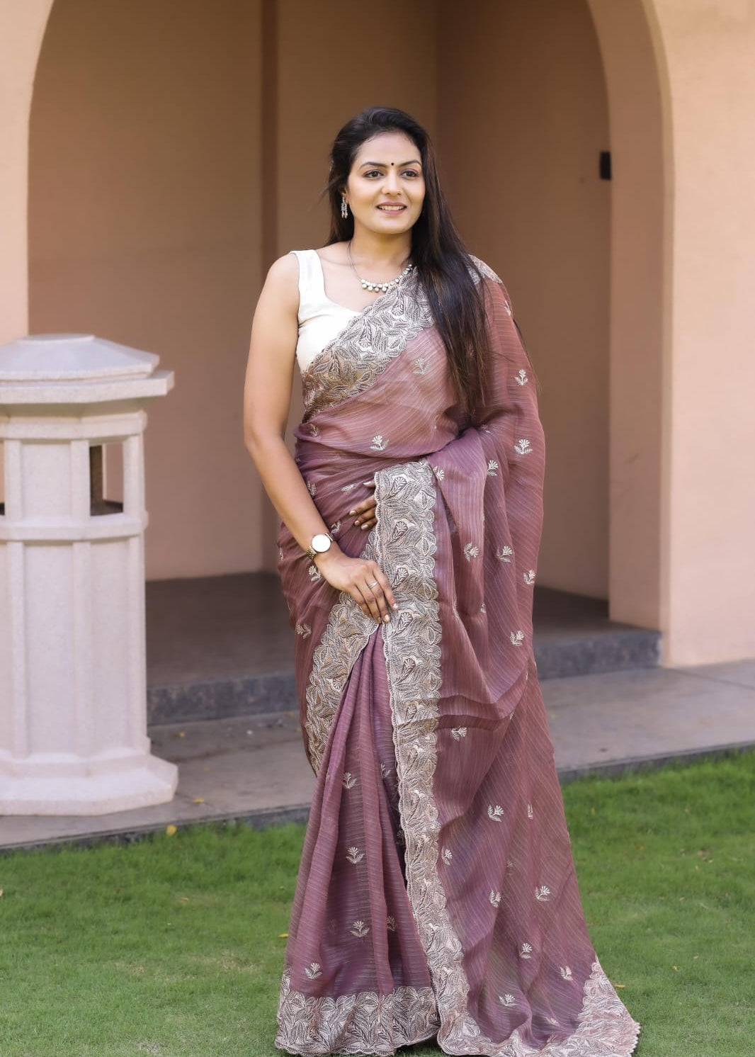 Pure Soft Simmer Silk Saree