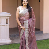 Pure Soft Simmer Silk Saree