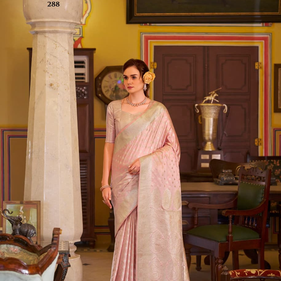 Shella Diamond Banarasi Silk Saree