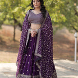 Traditional Purple Lehenga Choli Collection