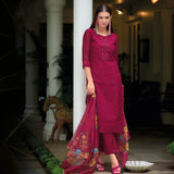 Presenting Chikankari Organza Kurti