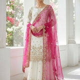 Classical Embroidered Top Plazzo