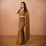 New Bollywood MADHURI DIXIT BlockBuster Sequins Design Launching Saree