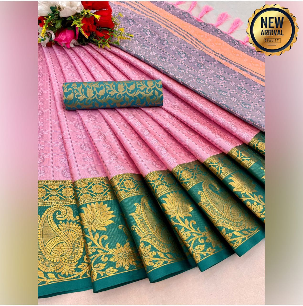 Exclusive Cotton Silk Weaving Saree