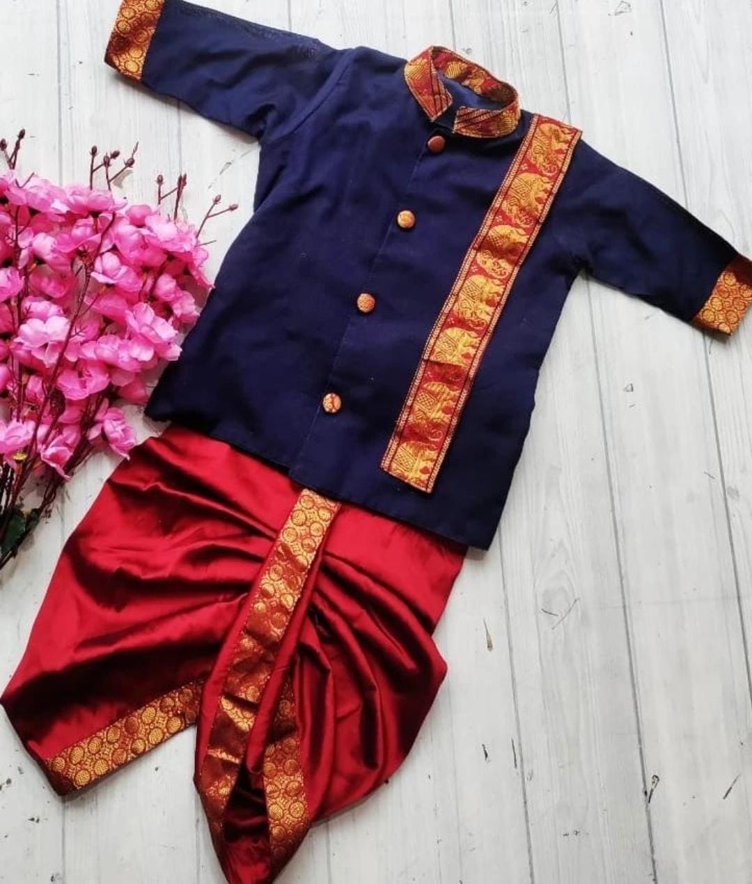 Festiv Narayan-Pet Kids Kurta Pajama