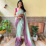 Premium chinon with seqwance work saree