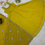 Bollywood Style Silk Anarkali Gown