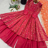 Tometo Pink Simmer Silk Gown