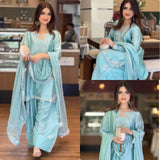 Jinnat Roman Glass Silk Suit