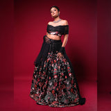 Black Bollywood Sequance Lehenga Choli