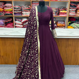 PRESENTING NEW RANI AND BLUE GEORGETTE GOWN