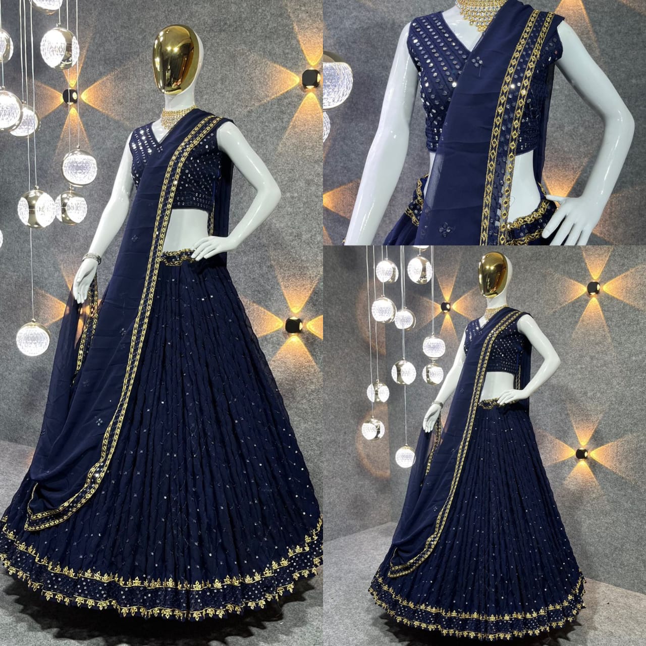 Embroidered Attractive Party Wear Silk Lehenga choli