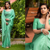 Luxury Satin Chiffon Saree Collection