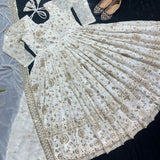 Lightweight White Anarkali Gown