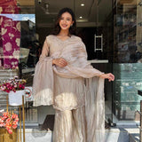 Heavy Tusser Silk Straight Suit