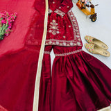 Designer Partylook Top Plazzo