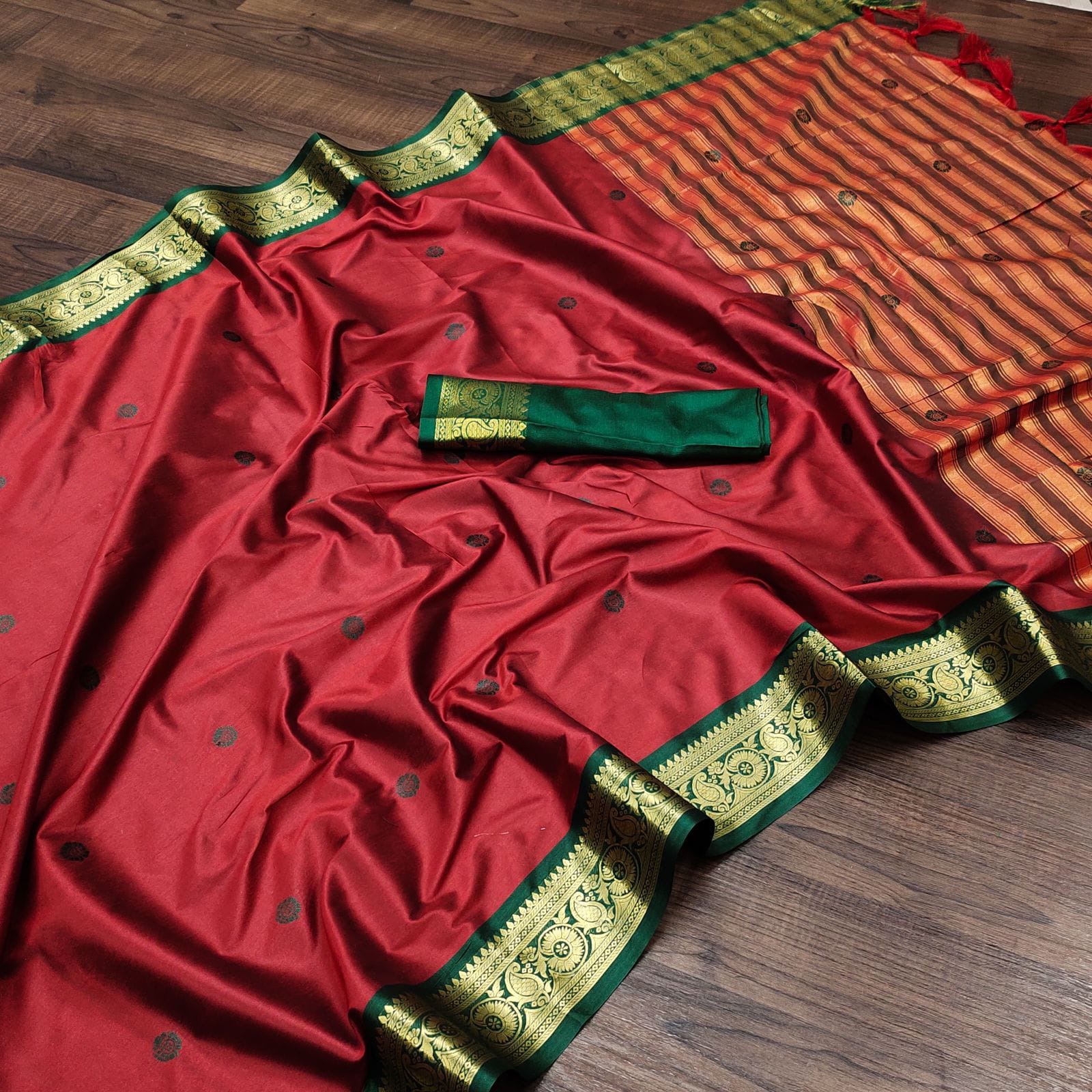 Pure Mercerised Cotton Silk Saree