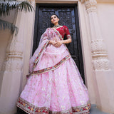 Glam Ethnic Colorfull Orgaza Lehenga