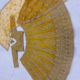 Yellow Premium Embroidered Lehenga