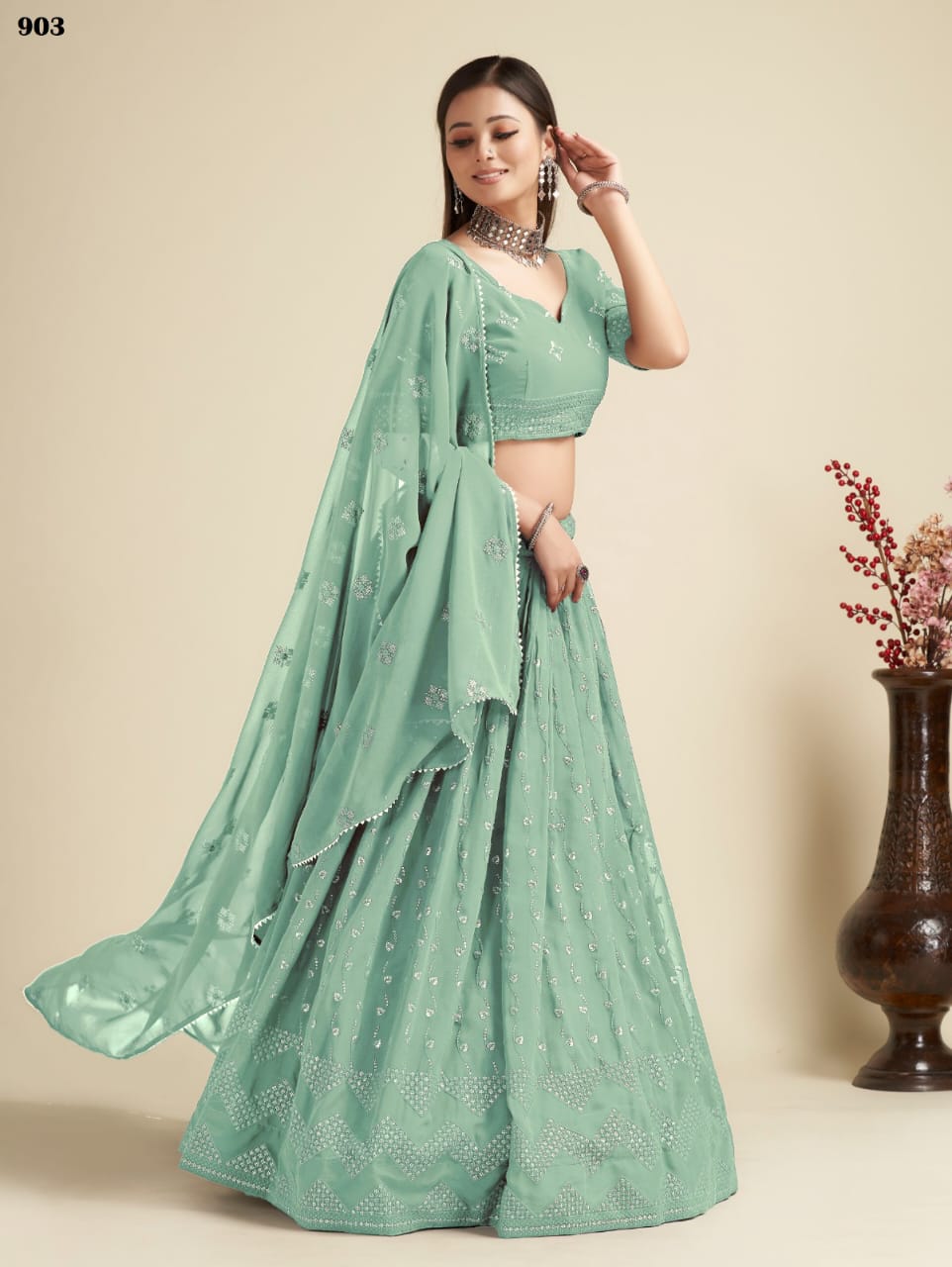 Premium Partywear Laukhnowi Lehenga