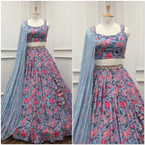 Beautifull Fancy Flower Print Lehenga Choli