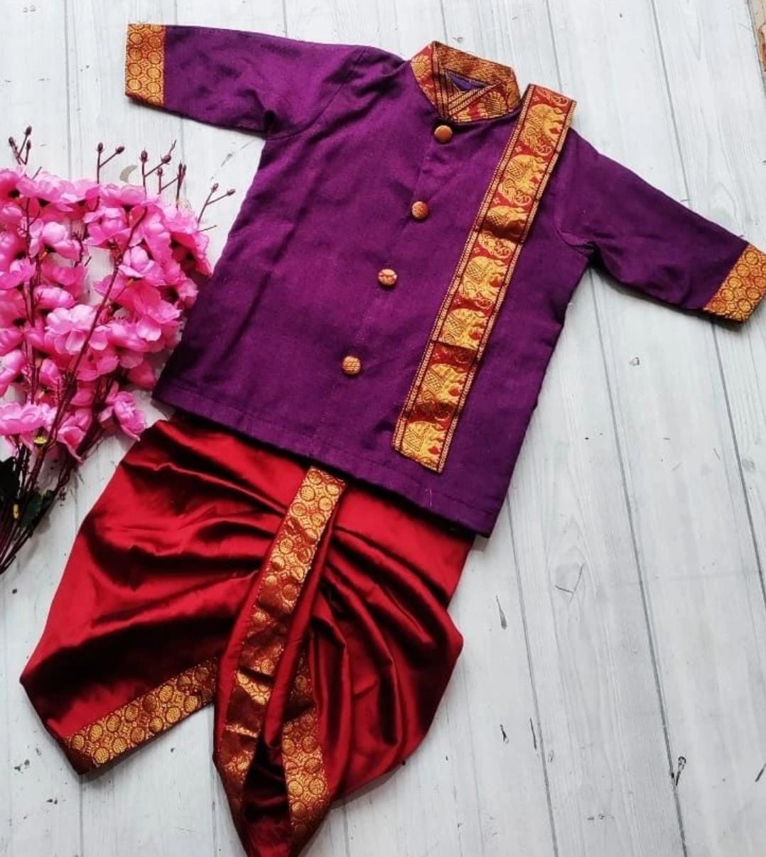 Festiv Narayan-Pet Kids Kurta Pajama