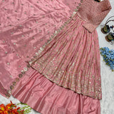 Designer Sequence Embroidered Gown