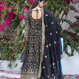 Black Heavy Georgette Anarkali Gown