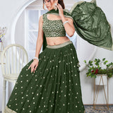 Olive Fancy Lehenga Choli Collection