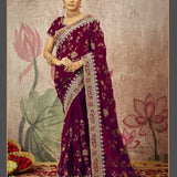 Heavy bridal saree