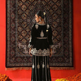 Black Stylish Bollywood Suit Plazzo