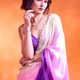 Digital Printed Satin Saree