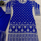 Fancy Embroidery  Top Gharara