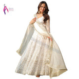 Lightweight White Anarkali Gown