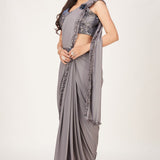 IMPORTED FABRIC WITH  SPARKLE BONDING SAREES