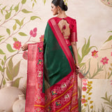 Rajvansh Tusser Checks Silk Saree