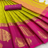 Launching mercerised cotton silk Saree