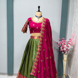 Exclusive Designer Kanjivaram Silk Lehenga