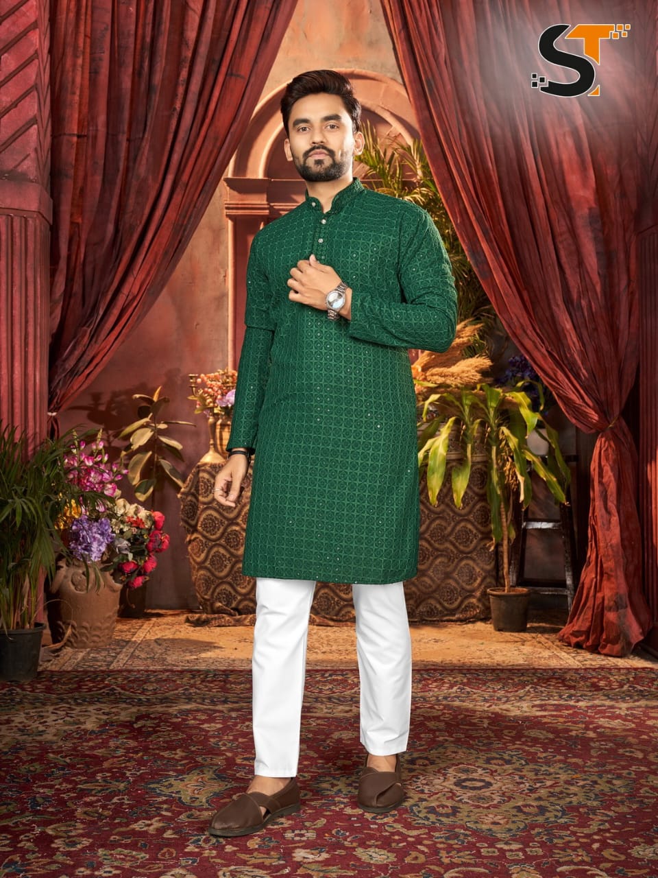 Heavy Sequence men Kurtas