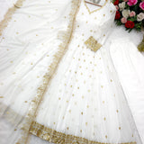 Charming White Anarkali Gown