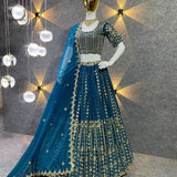 Embroidered Attractive Party Wear Silk Lehenga choli