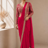 Trending Tissue Organza Saree Set