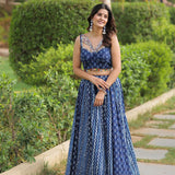 Ajrakh Printed Traditional Lehenga