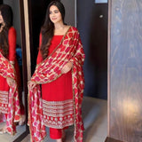 Light Pink Karva Straight Suit