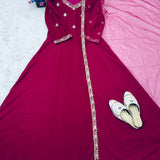 Winterwear Velvet Embroidered Suit