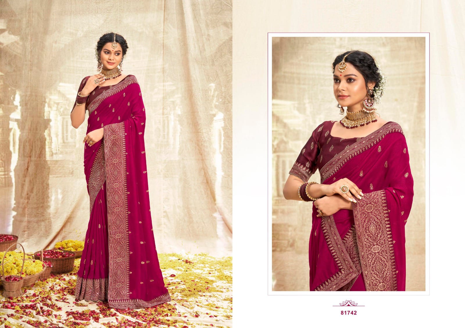 Festive Embroidered Saree Collection