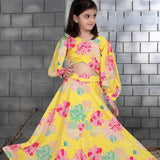 Kids Flower Printed Lehenga Choli