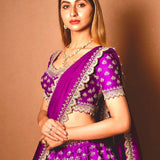 Purple Embroidered Women's Trending Collection